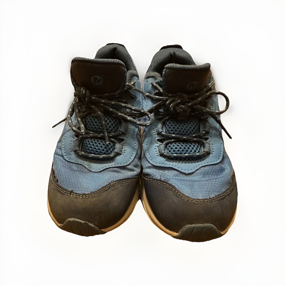 Merrell Boys Moab Speed Low MK265940 Blue Hiking Shoes Sneakers Size 4.5M Sport